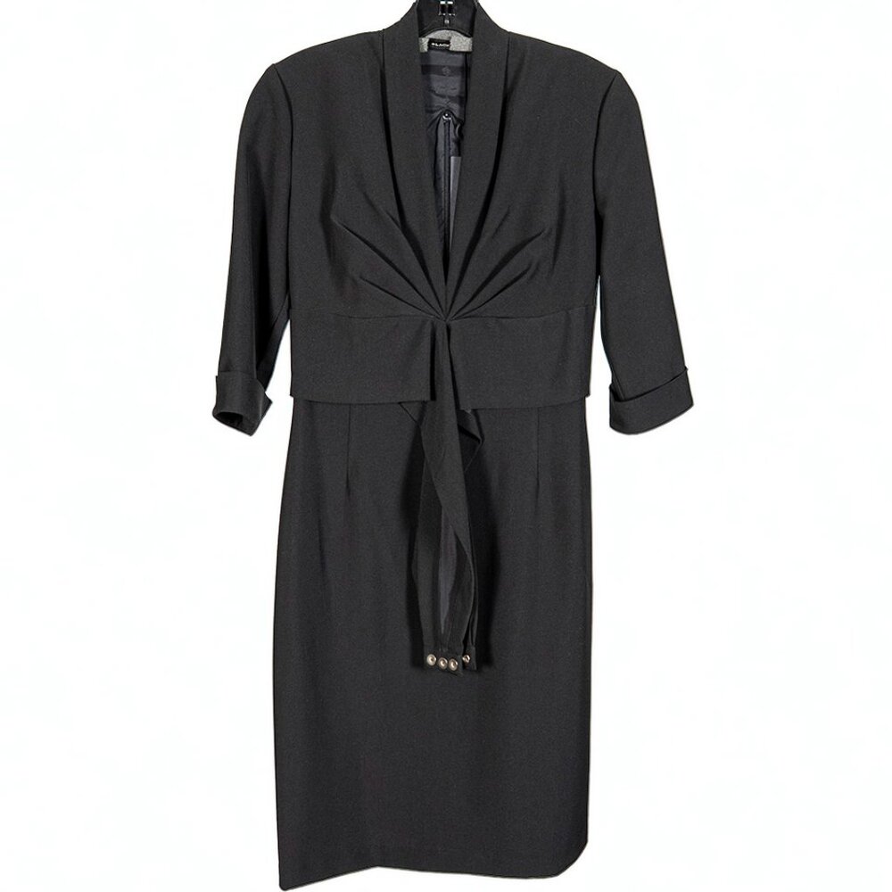 BLACK HALO black sheath dress, elegant and sophisticated, size small, NWT